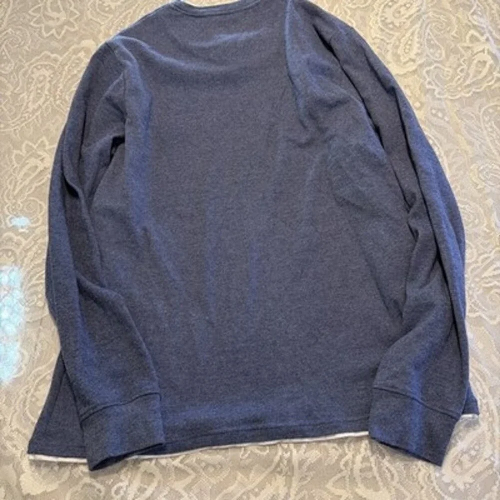 Cactus Man Ricky Singh Mens Blue Crewneck Comfy Soft Cotton Blend L Nautical